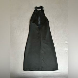 Sexy Black Halter Top Bodycon Mini Dress, Size Small
